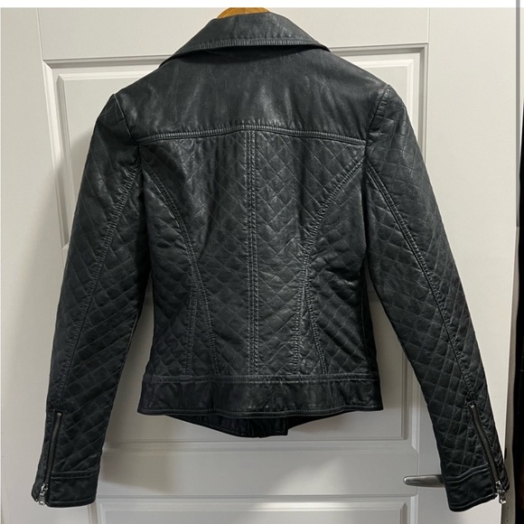 Guess Quilted Faux Leather Moto jacket - Picture 3 of 6